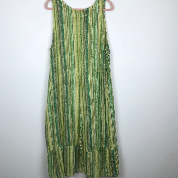 NWT Sarah Santos Lagenlook Striped Cotton Dress - Picture 7 of 9